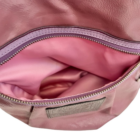 Coach Very Rare Poppy Patent Leather Purple Large Tote Bag - Picture 8 of 14